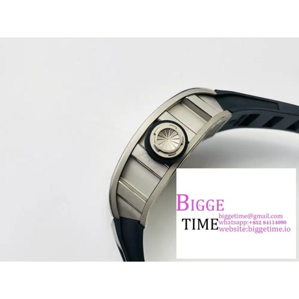 RM052 Tourbillon Black PVD Skeleton Dial Black Rubber Strap ZF Tourb - Image 6