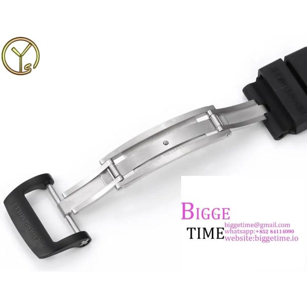 RM052 Tourbillon Black Titanium Skeleton Dial Black Rubber Strap YSF Tourb - Image 8
