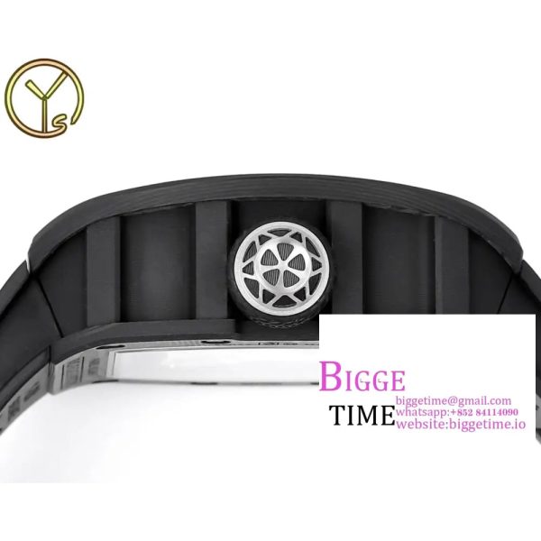 RM052 Tourbillon Black Titanium Skeleton Dial Black Rubber Strap YSF Tourb - Image 7