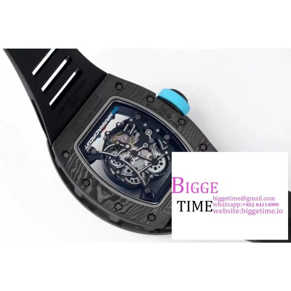 RM055 "Yas Marina Circuit" Real NTPT ZF 1:1 Best Edition on Black Rubber Strap NH05A V3 - Image 8