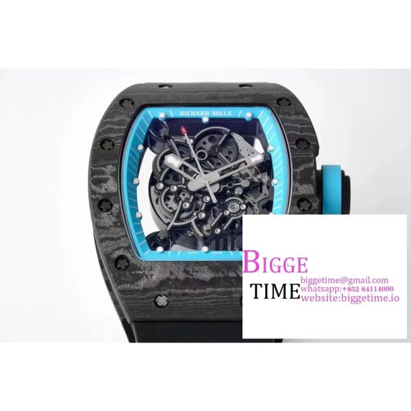 RM055 "Yas Marina Circuit" Real NTPT ZF 1:1 Best Edition on Black Rubber Strap NH05A V3 - Image 3