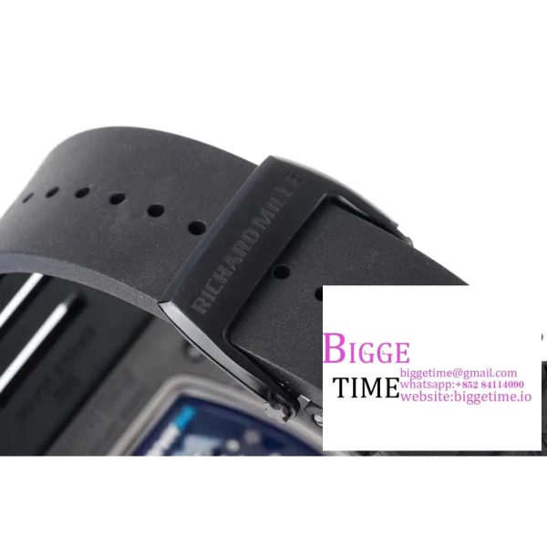RM055 "Yas Marina Circuit" Real NTPT ZF 1:1 Best Edition on Black Rubber Strap NH05A V3 - Image 9