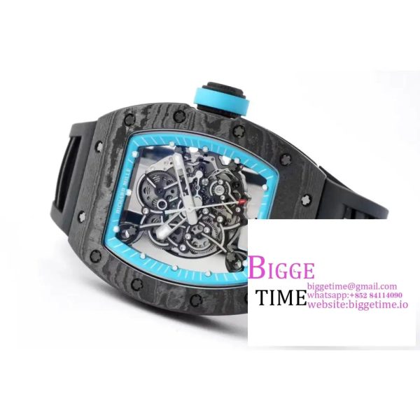 RM055 "Yas Marina Circuit" Real NTPT ZF 1:1 Best Edition on Black Rubber Strap NH05A V3 - Image 6