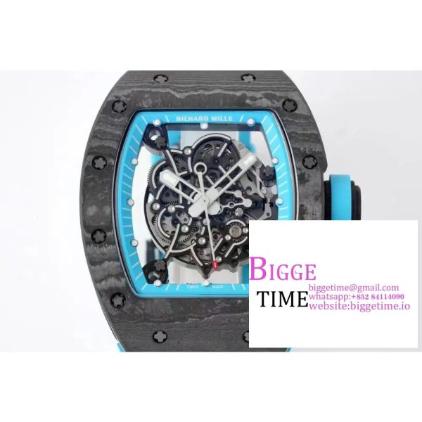 RM055 "Yas Marina Circuit" Real NTPT ZF 1:1 Best Edition on Blue Rubber Strap NH05A V3 - Image 3