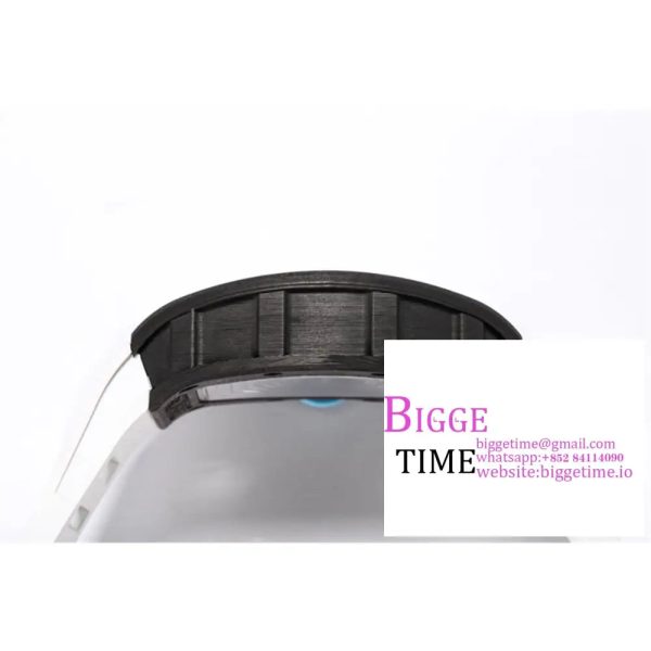 RM055 Real NTPT Skeleton Dial Blue Crown White Rubber Strap BBRF RMUL2 - Image 7