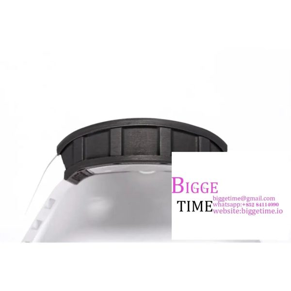RM055 Real NTPT Skeleton Dial White Crown White Rubber Strap BBRF RMUL2 - Image 8