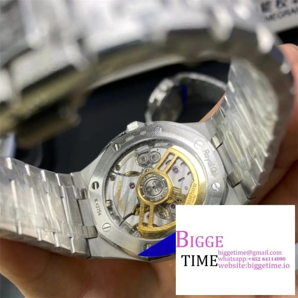 Royal Oak 15500 41mm Frosted SS/SS White Dial APSF A4302 - Image 8