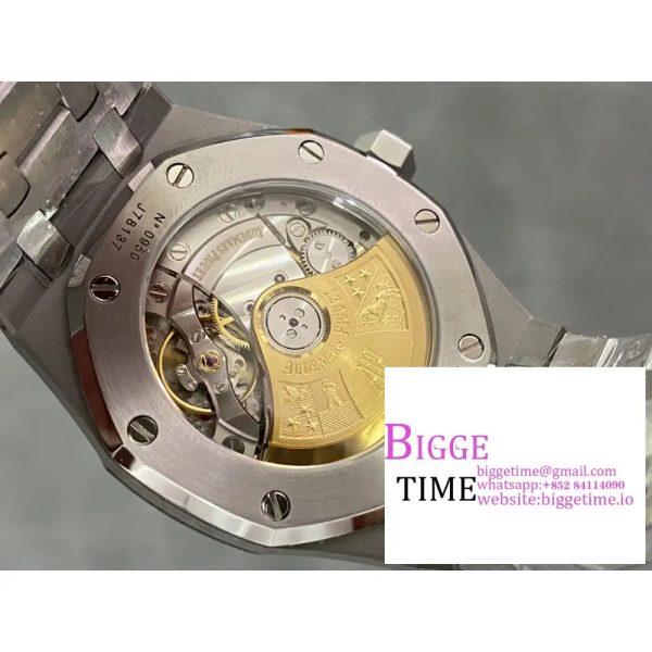 Royal Oak 37mm 15450 SS APSF 1:1 Best Edition Blue Textured Dial on SS Bracelet A3120 - Image 9