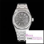 Royal Oak 37mm 15450 SS APSF 1:1 Best Edition Gray Textured Dial on SS Bracelet A3120