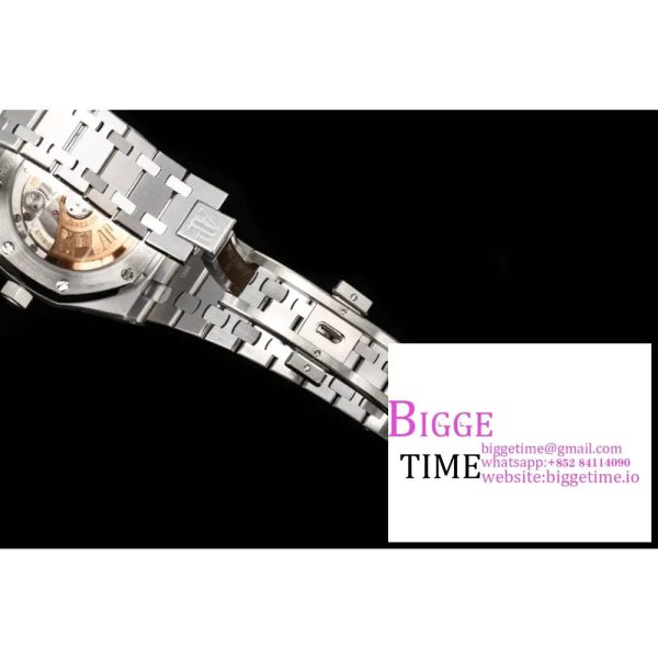Royal Oak 37mm 15450 SS APSF 1:1 Best Edition White Textured Dial on SS Bracelet A3120 - Image 8