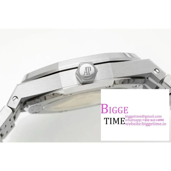 Royal Oak 37mm 15450 SS ZF 1:1 Best Edition Gray Textured Dial on SS Bracelet SA3120 - Image 6