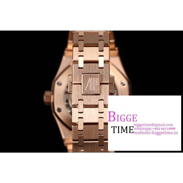 Royal Oak 37mm 15454 Frosted RG APSF 1:1 Best Edition White Textured Dial on Frosted RG Bracelet SA3120 - Image 8