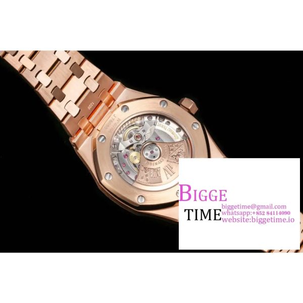 Royal Oak 37mm 15454 Frosted RG APSF 1:1 Best Edition White Textured Dial on Frosted RG Bracelet SA3120 - Image 9