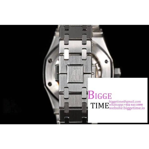Royal Oak 37mm 15454 Frosted SS APSF 1:1 Best Edition Black Textured Dial on Frosted SS Bracelet SA3120 - Image 6
