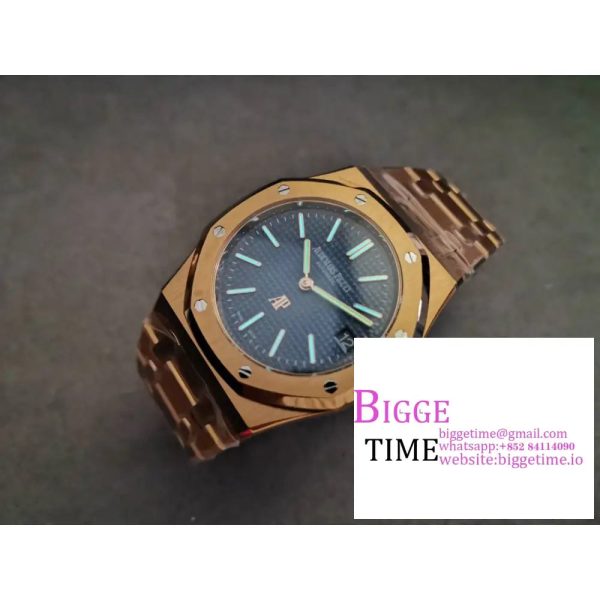 Royal Oak 39mm 15202 RG ZF 1:1 Best Edition Blue Textured Dial on RG Bracelet A2121 - Image 3