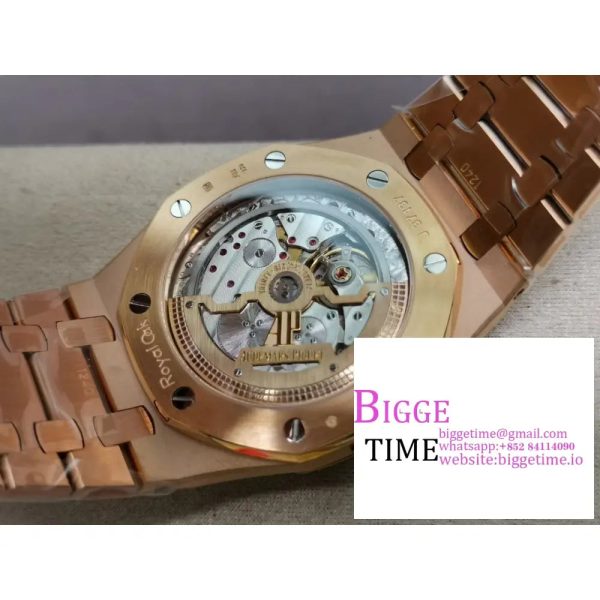 Royal Oak 39mm 15202 RG ZF 1:1 Best Edition Blue Textured Dial on RG Bracelet A2121 - Image 9
