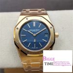 Royal Oak 39mm 15202 RG ZF 1:1 Best Edition Blue Textured Dial on RG Bracelet A2121