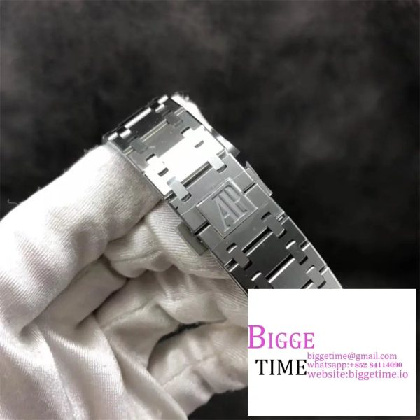 Royal Oak 39mm 15202BC SS XF 1:1 Best Edition Yellow Textured Dial on SS Bracelet A2121 V2 - Image 8