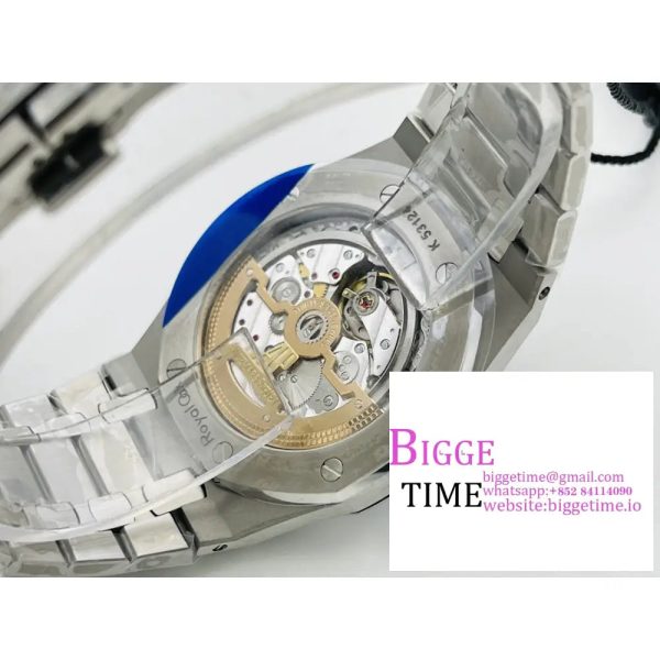 Royal Oak 39mm 16202 "50th Anniversary" SS ZF 1:1 Best Edition Blue Textured Dial on SS Bracelet A7121 - Image 8