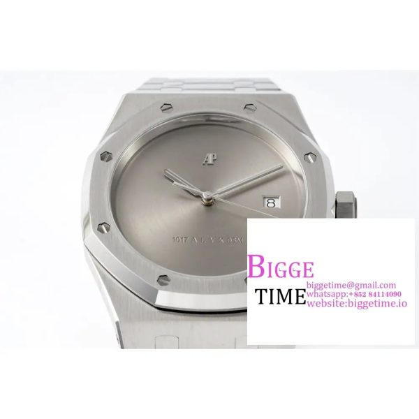 Royal Oak 41mm 1017 ALYX 9SM SS APSF Best Edition Silver Dial on SS Bracelet SA3120 - Image 2