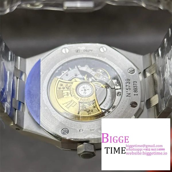 Royal Oak 41mm 15400 SS APSF 1:1 Best Edition Gray Textured Dial on SS Bracelet A3120 - Image 6