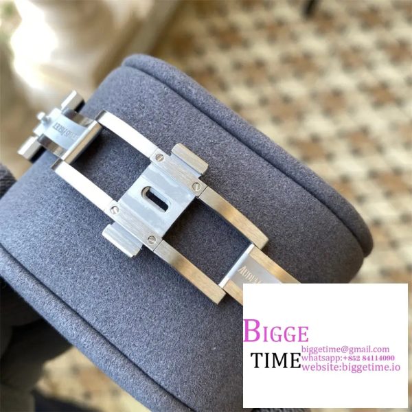 Royal Oak 41mm 15400 SS APSF 1:1 Best Edition Gray Textured Dial on SS Bracelet A3120 - Image 8