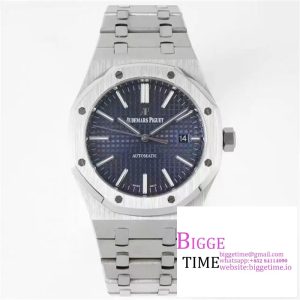Royal Oak 41mm 15400 SS ZF 1:1 Best Edition Blue Textured Dial on SS Bracelet SA3120
