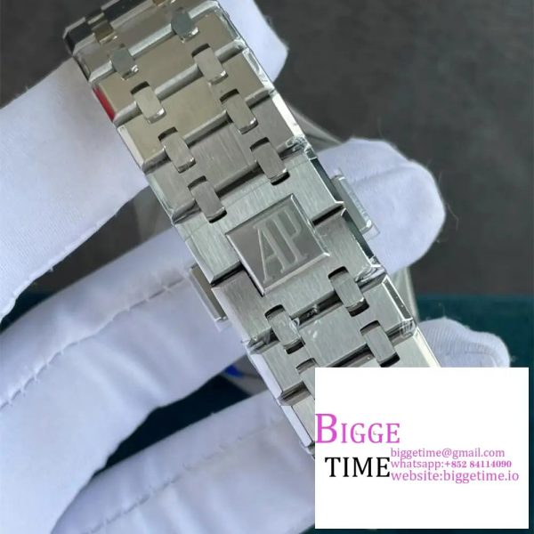 Royal Oak 41mm 15510 "50th Anniversary" SS APSF 1:1 Best Edition Gray Dial on SS Bracelet SA4302 - Image 7