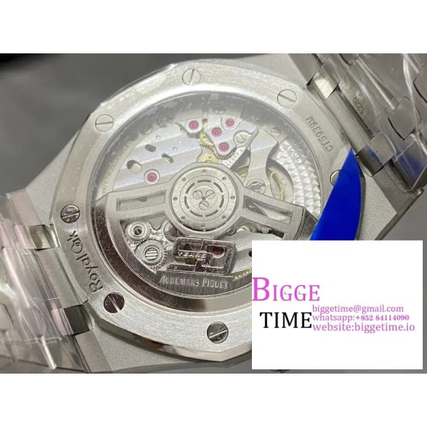 Royal Oak 41mm 15510 SS ZF 1:1 Best Edition Blue Textured Dial on SS Bracelet A4302 - Image 9