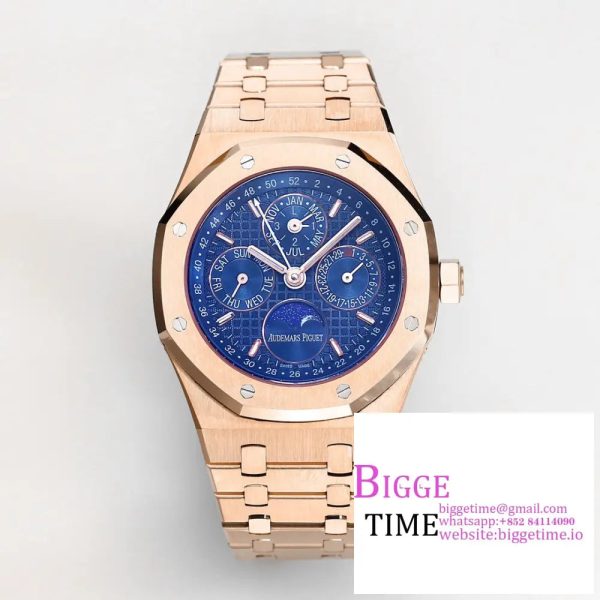 Royal Oak 41mm Complicated 26574 YG BBRF1:1 Best Edition Blue Dial on YG Bracelet A5134
