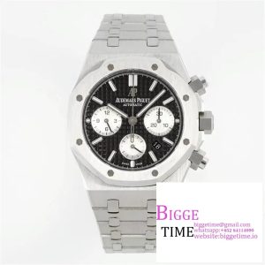 Royal Oak Chrono 26331 SS IPF 1:1 Best Edition Black/White Dial on SS Bracelet A7750