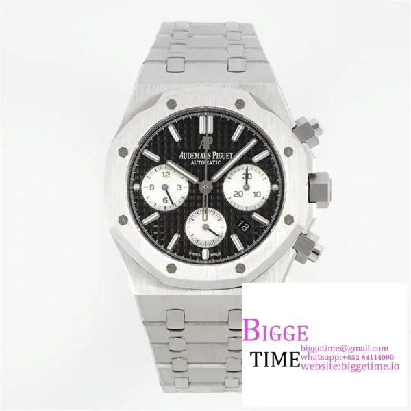 Royal Oak Chrono 26331 SS IPF 1:1 Best Edition Black/White Dial on SS Bracelet A7750