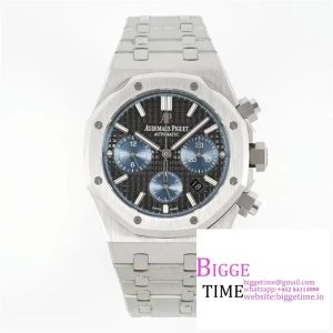 Royal Oak Chrono 26331 SS IPF 1:1 Best Edition Gray/Blue Dial on SS Bracelet A7750