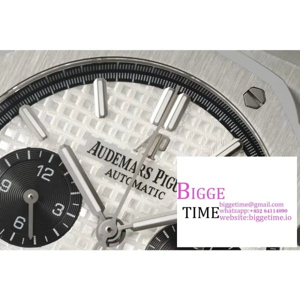 Royal Oak Chrono 26331 SS IPF 1:1 Best Edition White/Black Dial on SS Bracelet A7750 - Image 5