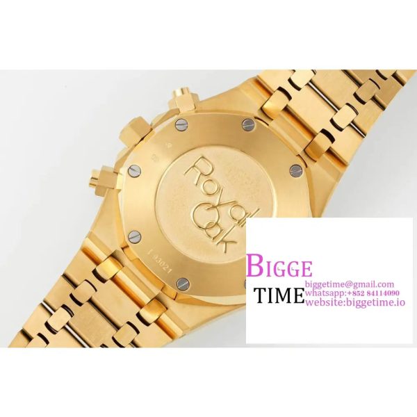 Royal Oak Chrono 26331 YG IPF 1:1 Best Edition Green Dial on YG Bracelet A7750 - Image 9
