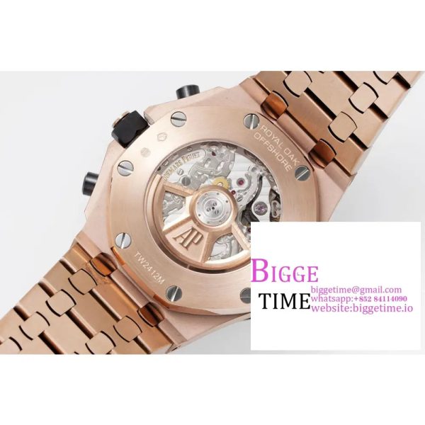 Royal Oak Offshore 42mm RG APF 1:1 Best Edition Blue/RG Dial on RG Bracelet A4404 - Image 9