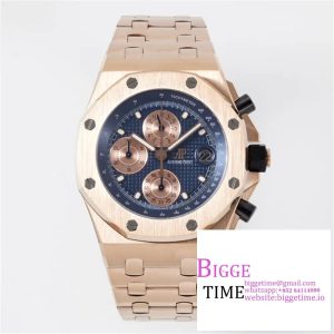 Royal Oak Offshore 42mm RG APF 1:1 Best Edition Blue/RG Dial on RG Bracelet A4404