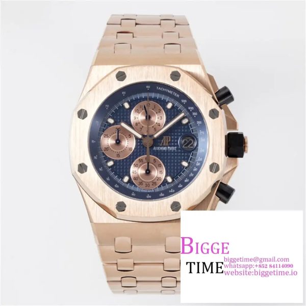 Royal Oak Offshore 42mm RG APF 1:1 Best Edition Blue/RG Dial on RG Bracelet A4404