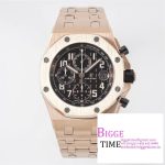 Royal Oak Offshore 42mm RG Brown Dial APF 1:1 Best Edition on RG Bracelet A3126