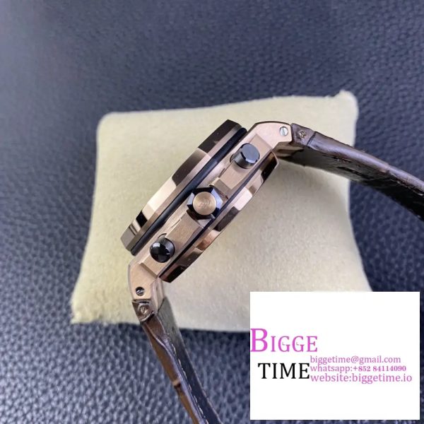 Royal Oak Offshore 42mm RG Brown Dial APF 1:1 Best Edition on RG Bracelet A3126 - Image 7