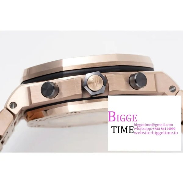 Royal Oak Offshore 42mm RG Brown Dial APF 1:1 Best Edition on RG Bracelet A3126 - Image 7