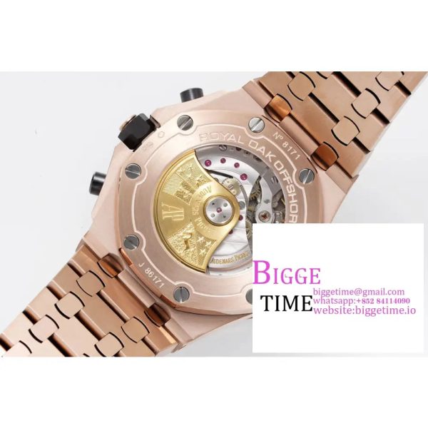 Royal Oak Offshore 42mm RG Dial APF 1:1 Best Edition on RG Bracelet A3126 - Image 9