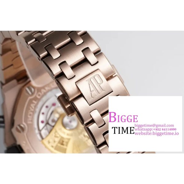 Royal Oak Offshore 42mm RG Dial APF 1:1 Best Edition on RG Bracelet A3126 - Image 6