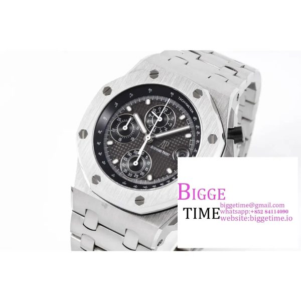 Royal Oak Offshore 42mm SS APF 1:1 Best Edition Gray Dial on SS Bracelet A4404 - Image 2