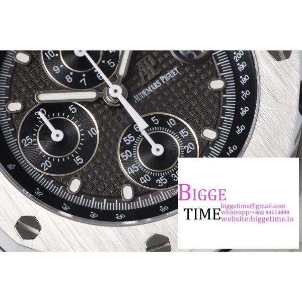 Royal Oak Offshore 42mm SS APF 1:1 Best Edition Gray Dial on SS Bracelet A4404 - Image 4
