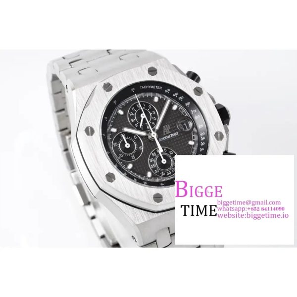 Royal Oak Offshore 42mm SS APF 1:1 Best Edition Gray Dial on SS Bracelet A4404 - Image 3