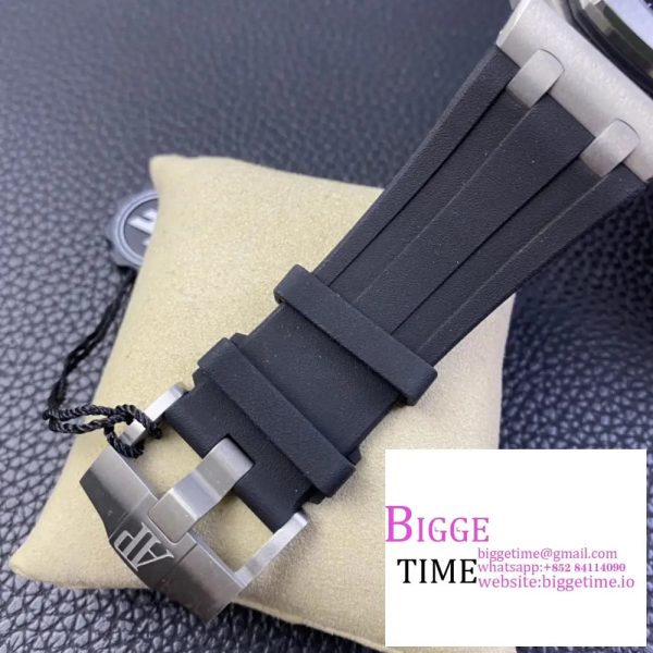 Royal Oak Offshore Diver 15703 ZF 1:1 Best Edition Black Dial on Black Rubber Strap SA3120 - Image 7