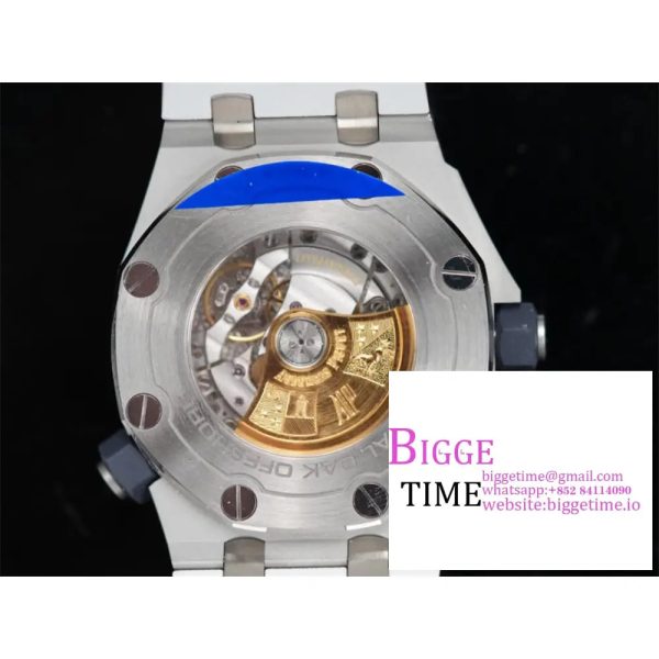 Royal Oak Offshore Diver 15710 APSF 1:1 Best Edition White Checkered Dial on White Rubber Strap A3120 - Image 9