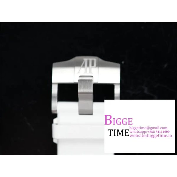 Royal Oak Offshore Diver 15710 APSF 1:1 Best Edition White Checkered Dial on White Rubber Strap A3120 - Image 5