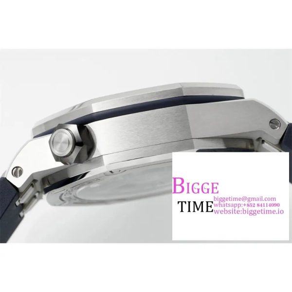 Royal Oak Offshore Diver 15720 SS APSF 1:1 Best Edition Blue Dial on Blue Rubber Strap A4308 - Image 8